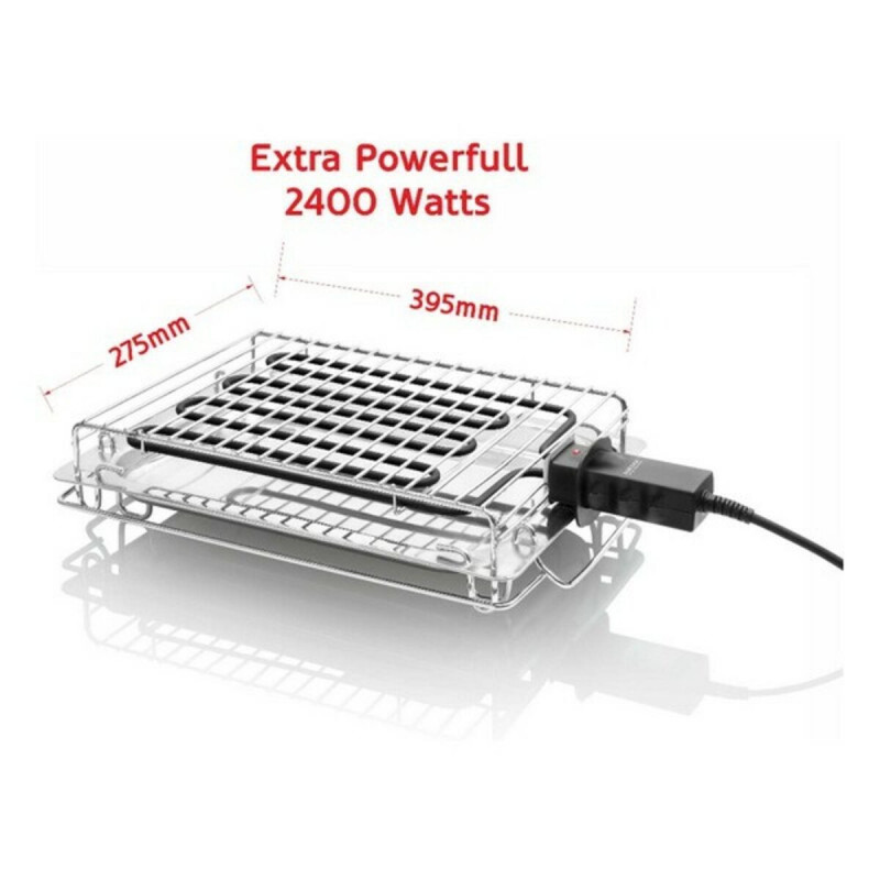 Barbecue Elettrico Haeger 2400W (395 x 275mm)