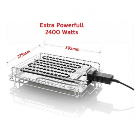 Parrilla Eléctrica Haeger 2400W (395 x 275mm)