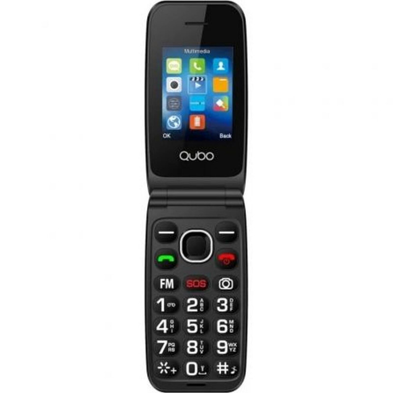 Telefone Móvel para Idosos Qubo NEO2NW BK SOS 2,4" 32 MB