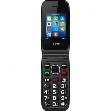Telefone Móvel para Idosos Qubo NEO2NW BK SOS 2,4" 32 MB
