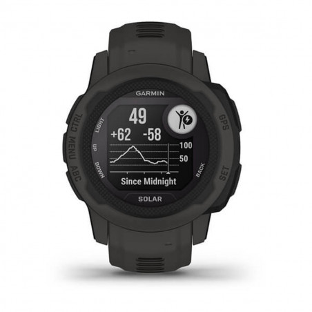 Smartwatch GARMIN Instinct 2 Solar Grigio scuro 0,79" Nero Grafite