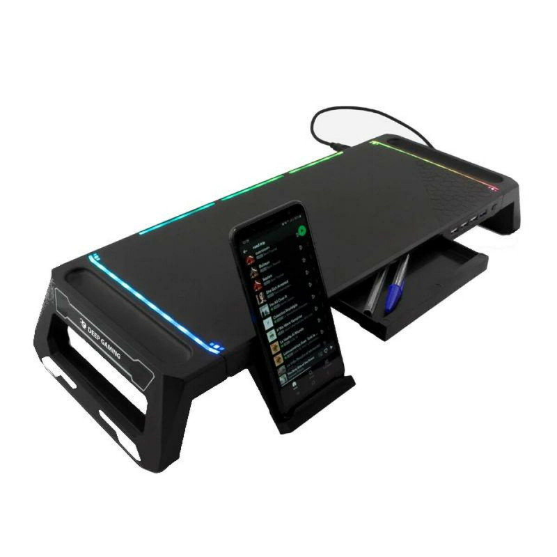 Suporte de Mesa para Ecrã DeepGaming SN06 Preto 50 x 50 x 28 cm