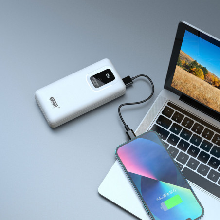 Powerbank Goms Aufladbar Weiß USB-C