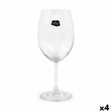 Set de copas de vino Crystalex Lara Cristal 450 ml Vino 6 Piezas (6 Unidades) (4 Unidades)