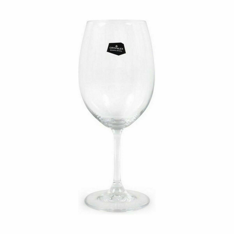 Wine glass set Crystalex Lara Crystal 450 ml Wine 6 Pieces (6 Units) (4 Units)