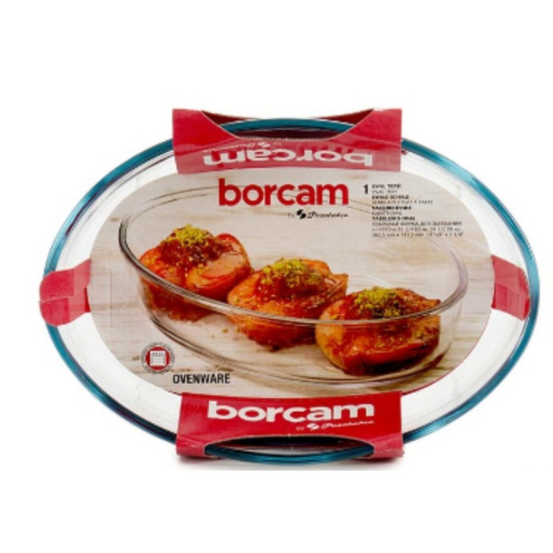 Recipiente de Cozinha Pasabahce Borcam Ovalada 1,5 L 18 x 6 x 26 cm (10 Unidades)