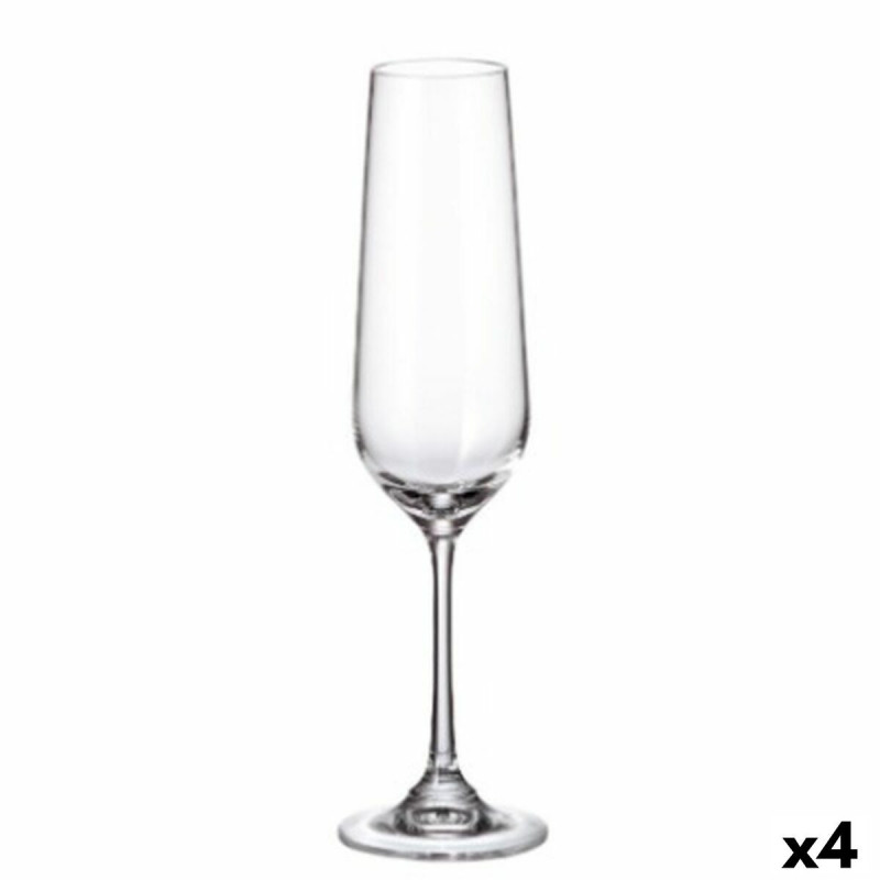 Copa de champán Bohemia Crystal Sira 200 ml Champagne 6 Piezas (6 Unidades) (4 Unidades)