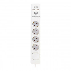 Steckdosenleiste mit 4 Steckdosen mit Schalter TM Electron 230 V