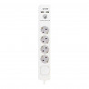 Regleta Enchufes 4 Tomas con interruptor TM Electron 230 V