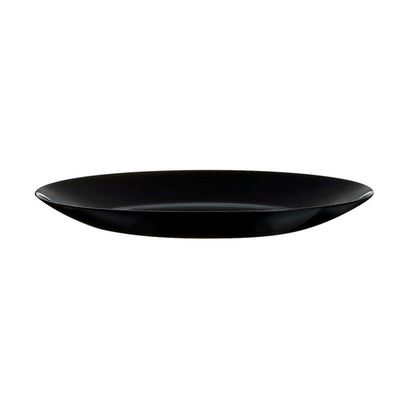 Plato Llano Arcopal Negro Vidrio (Ø 25 cm)