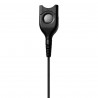 Auriculares com microfone Epos IMPACT SC 662 Preto Prateado