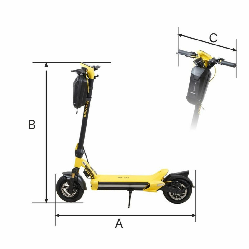 Monopattino Elettrico Manta XRIDER MX10 MAX Giallo Nero 800 W