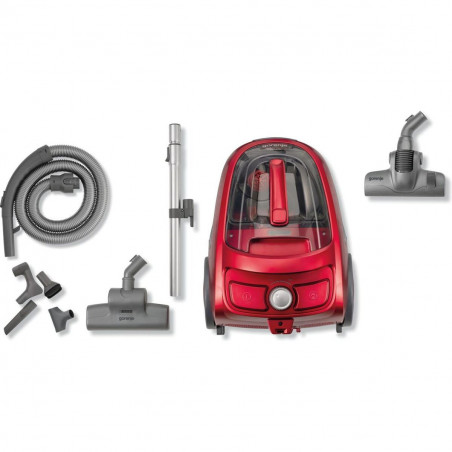 Bagless Vacuum Cleaner Gorenje VCE03SPRCY Red 800 W