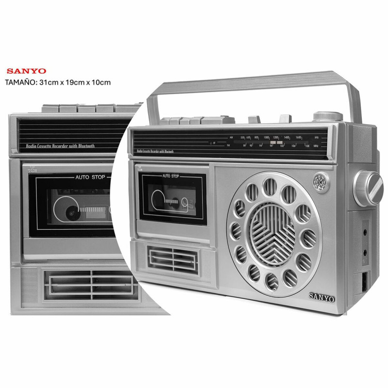 Rádio Cassete Sanyo