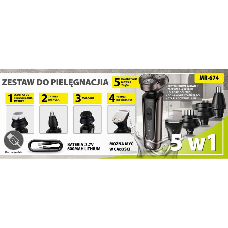 Aparadores de Cabelo Feel Maestro MR-674 1 Peça