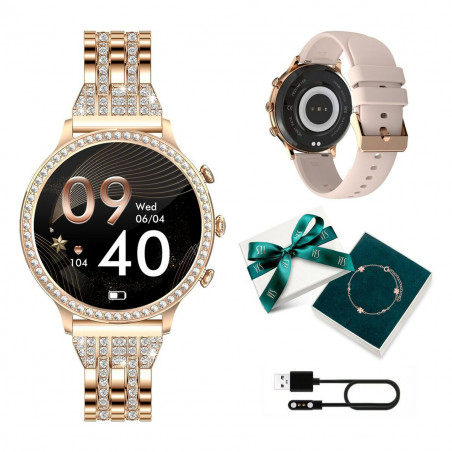 Smartwatch Manta SWD01GD Dourado 1,32"