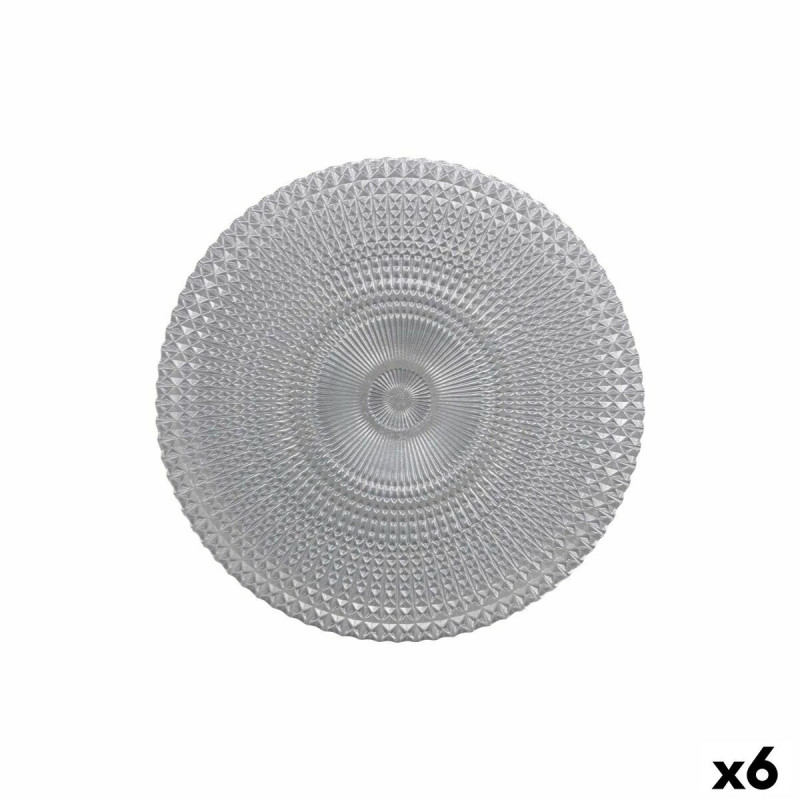 Flat Plate Alfares Alfares Glass Ø 31 cm (6 Units)