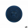 Flat Plate Alfares Alfares Blue Glass Ø 31 cm (6 Units)
