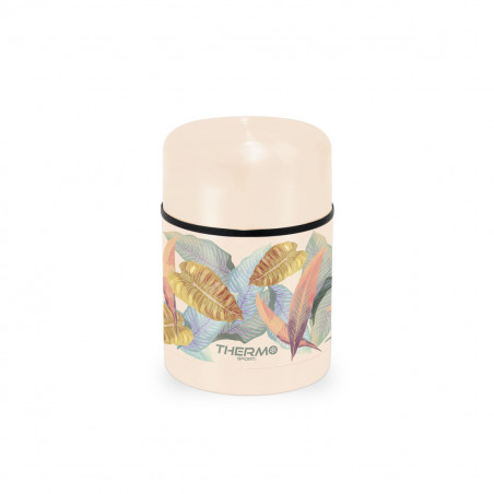 Termo para Alimentos ThermoSport Hojas Beige 600 ml (6 Unidades)