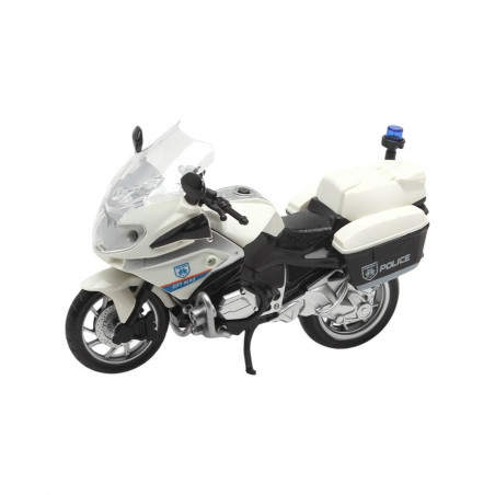 Motocicleta 22 x 14,5 cm Leve Som Branco