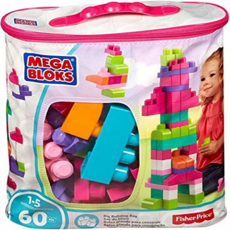 Set di Costruzioni Megablocks DCH54 60 Pezzi Multicolore Rosa + 1 Anno