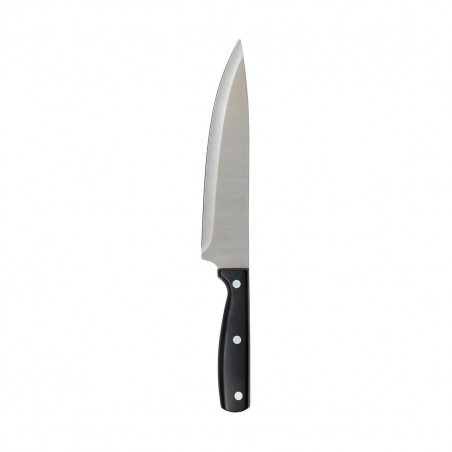 Couteau de cuisine Noir Acier inoxydable ABS 20 cm