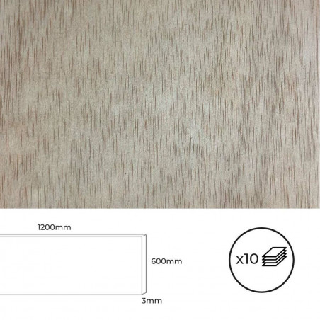 Placa de contraplacado Bertini Calabo 120 x 60 cm (10 Unidades)