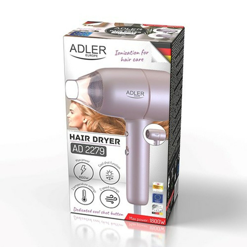 Secador de Pelo Adler AD 2279p Rosa 1800 W