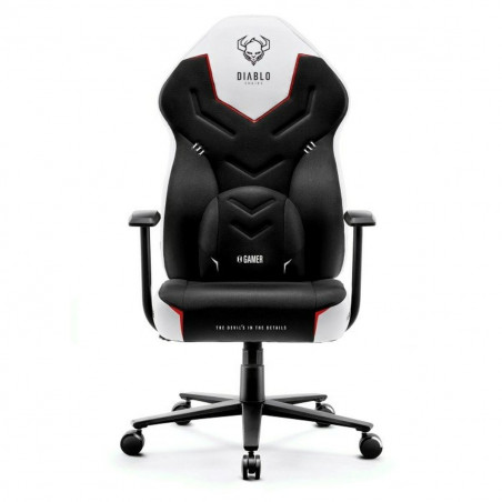 Silla Gaming Diablo Chairs X-GAMER 2.0 Normal Blanco Negro