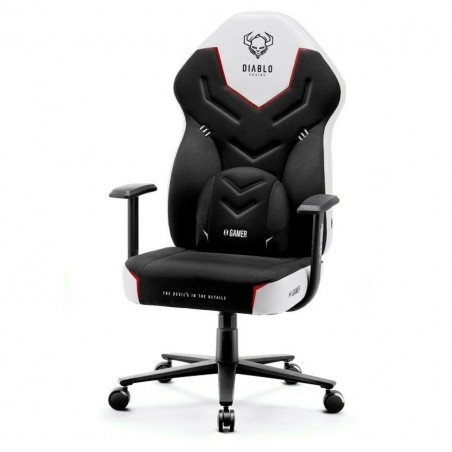 Chaise de jeu Diablo Chairs X-GAMER 2.0 Normal Blanc Noir