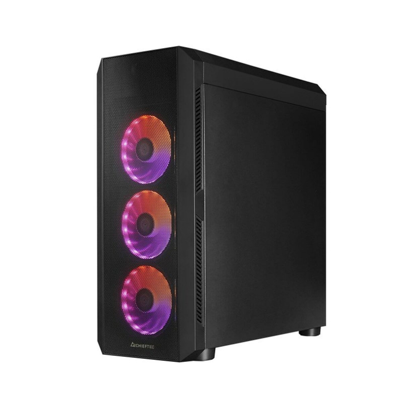 ATX Semi-tower Box Chieftec GL-04B-OP Black Multicolour