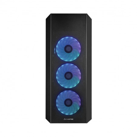 ATX Semi-tower Box Chieftec GL-04B-OP Black Multicolour