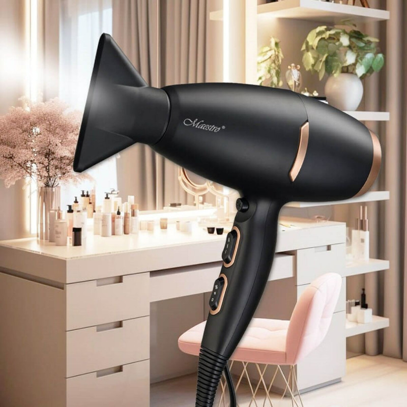 Secador de Pelo Feel Maestro MR-218 Negro Oro 2100 W