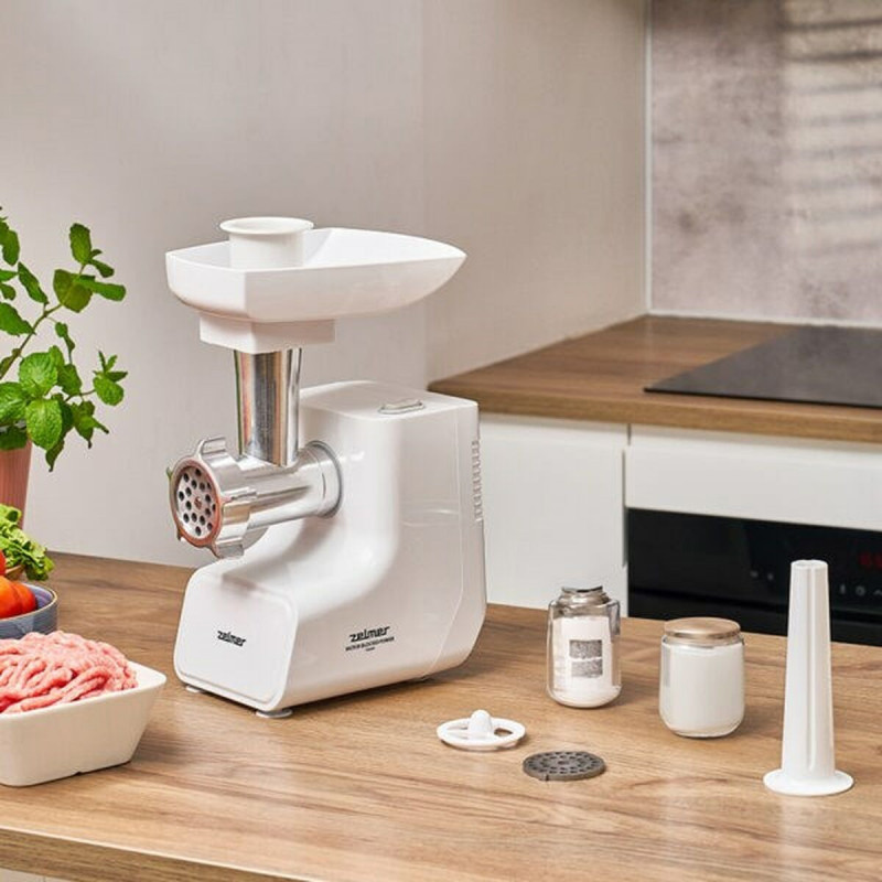 Picadora Zelmer ZMM3511B Blanco Plateado Metal 1500 W