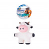 Dog toy Hilton Cow White Black Latex