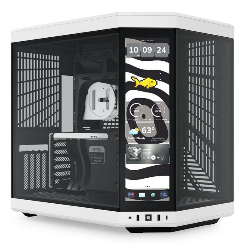 Caja Semitorre ATX Hyte CS-HYTE-Y70-BW-L Blanco Negro