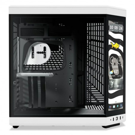 ATX Semi-tower Box Hyte CS-HYTE-Y70-BW-L White Black