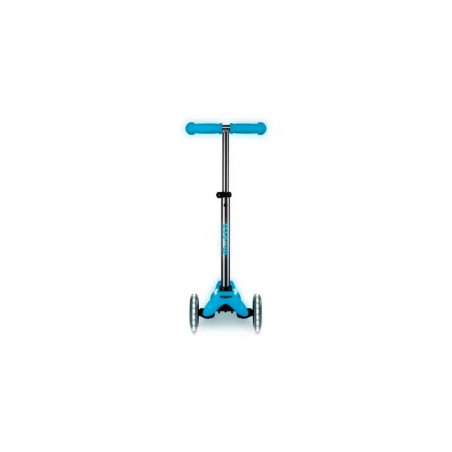 Patinete Scooter Micro Deluxe Glow LED Plus Verde Cinzento Turquesa Prateado