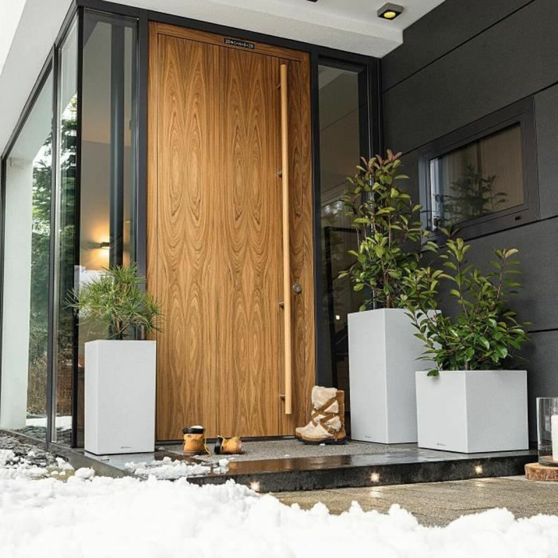 Vaso Lechuza 40 x 40 x 76 cm Grigio polipropilene Rettangolare