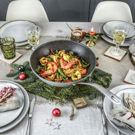 Frigideira Wok Ballarini 75002-815-0 Antracite Aço inoxidável Alumínio Ø 30 cm (1 Unidade)