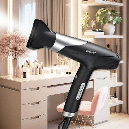 Secador de Cabelo Feel Maestro MR-231 Preto Prateado 1800 W