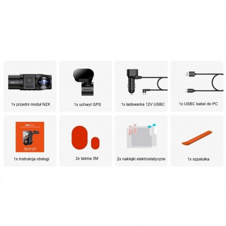 Caméra de Sport pour Voiture Vantrue N2X