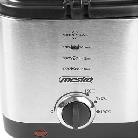 Friteuse Mesko MS 4910 Noir Argenté 900 W 1,5 L