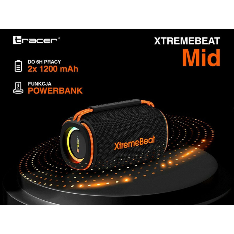 Haut-parleurs bluetooth portables Tracer XtremeBeat TWS Noir 15 W