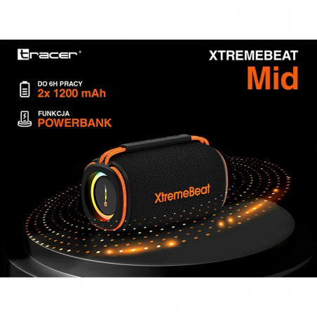 Tragbare Bluetooth-Lautsprecher Tracer XtremeBeat TWS Schwarz 15 W
