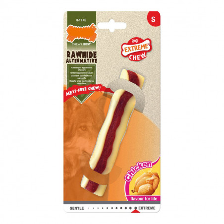 Mordedor para cão Nylabone Extreme Chew Roll Rawhide Tamanho S Frango Nylon