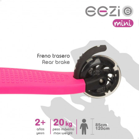 Patinete Scooter Eezi Cor de Rosa 2 Unidades