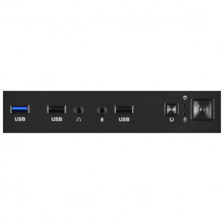 ATX Semi-Tower Gehäuse Logic AM-ARAMIS-10-0000000-0002 Schwarz