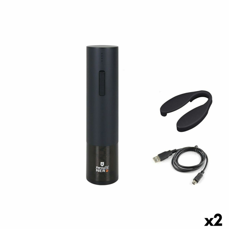 Saca-rolhas elétrico Percutti Nero Preto (2 Unidades)