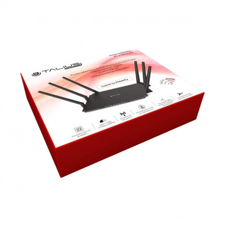 Router Talius RT2100GLAN Nero USB RJ45 Ethernet LAN USB 3.2 USB x 3 Wi-Fi